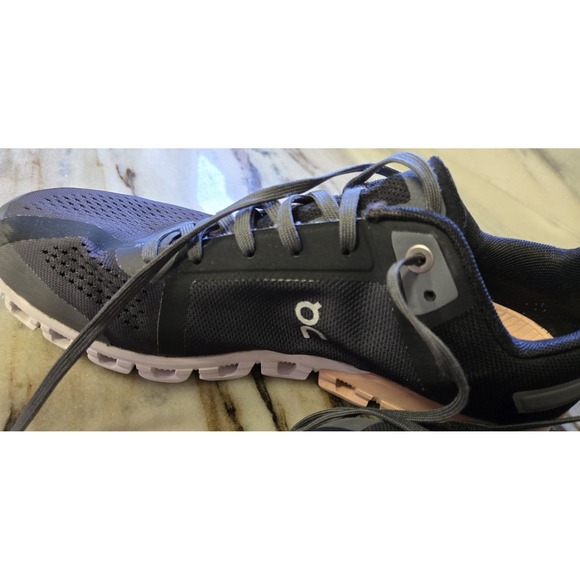 On Cloud Flow Women's Running Shoes Size 9, Black/White/Peach, Athletic Sneaker - Picture 8 of 11